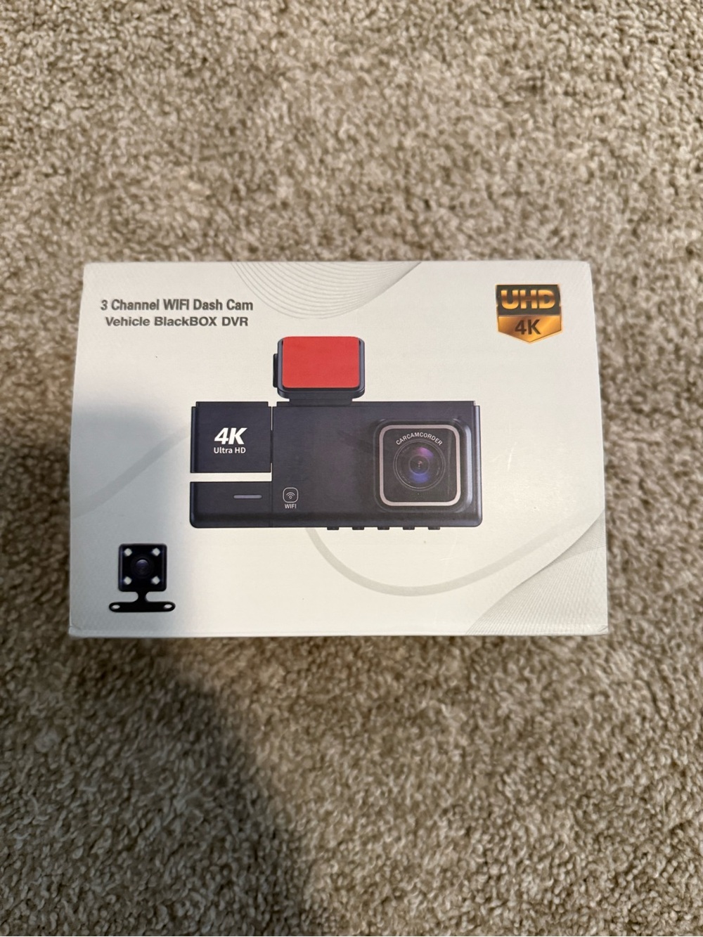 4K 3-Channel WiFi Dash Cam - Black